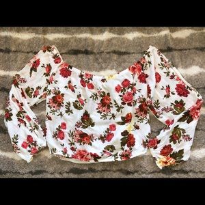 Off the shoulders blouse